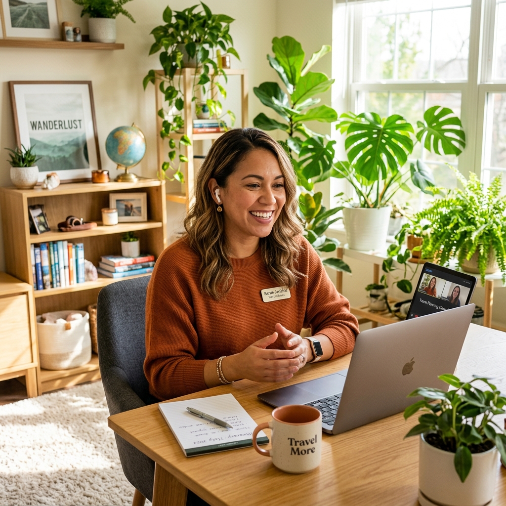 Advisor in video call